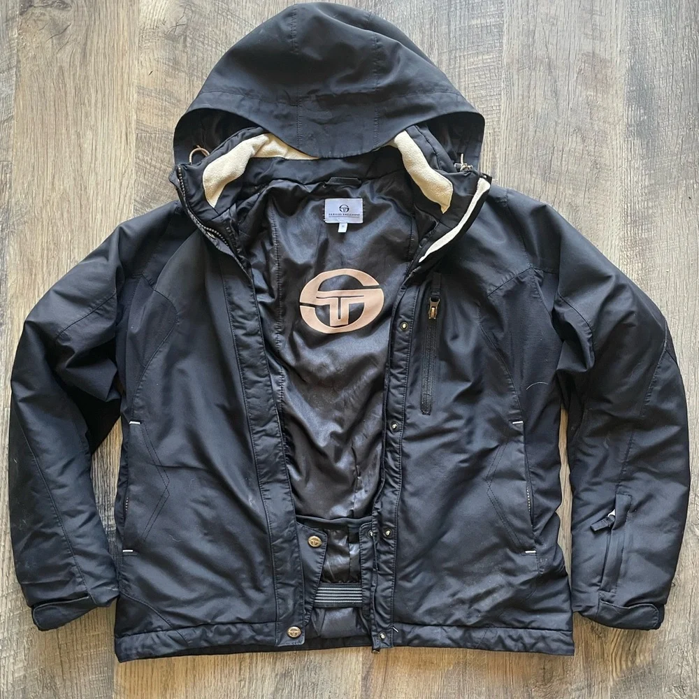 Sergio Tacchini Black Hooded Jacket - Picture 4 of 4